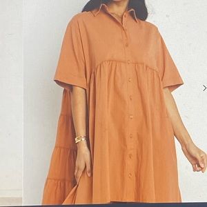 NWT: Petal + Pup Tan Shirt Dress